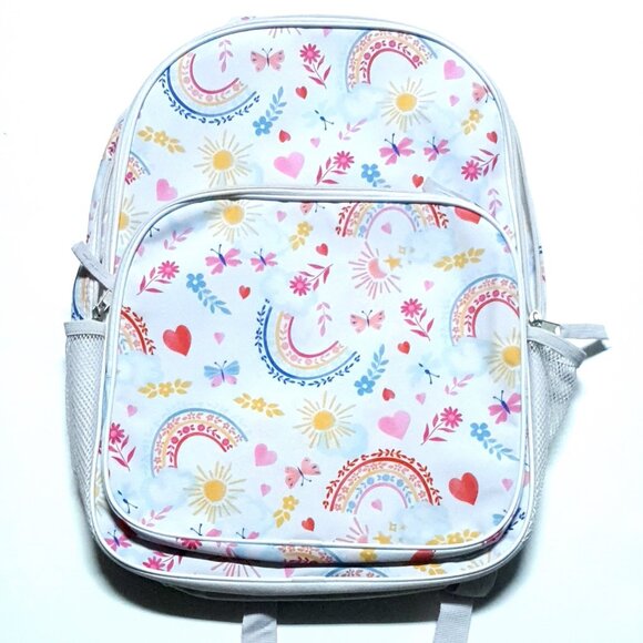 Wonder Nation Girls' 17" Sunny Day Backpack white - Picture 1 of 2